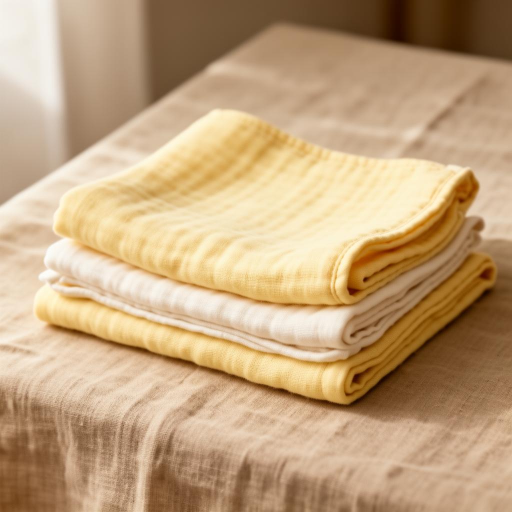 Soleil Muslin Napkin Trio